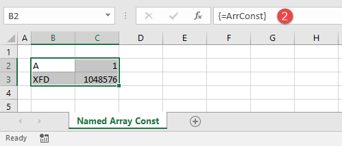 named array constant